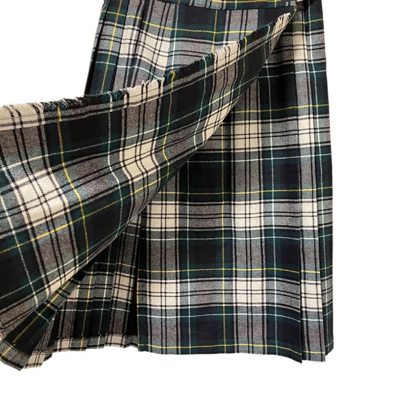 Blarney Wool Blend Irish Plaid Skirt - Picture 4 of 11